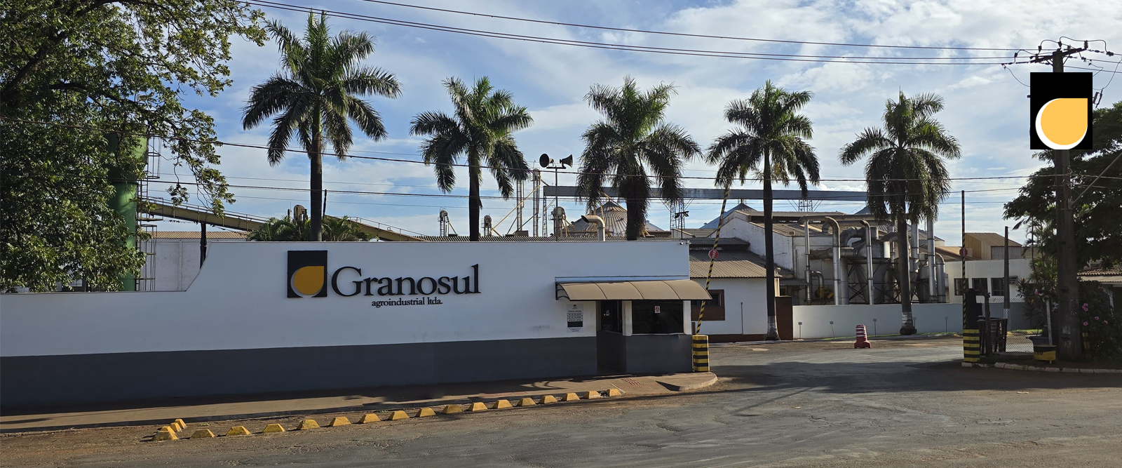 Fachada da fábrica Granosul